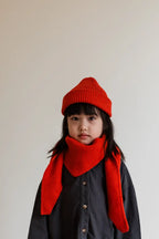 Bonnet Fonzie Kids - 100 % laine mérinos italienne extra fine - HVID