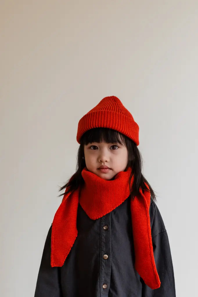 Bonnet Fonzie Kids - 100 % laine mérinos italienne extra fine - HVID