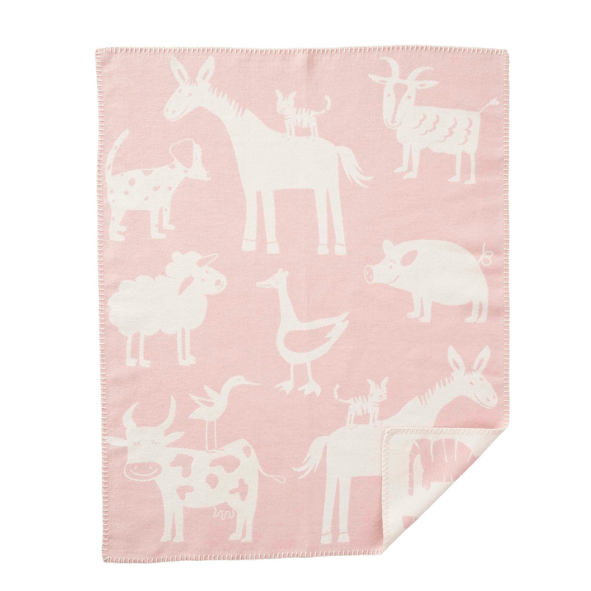 Cradle Blanket Farm - Organic cotton - 70x90cm - Klippan