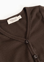 Vest Dark Roast – Modal & biologisch katoen – MarMar Copenhagen