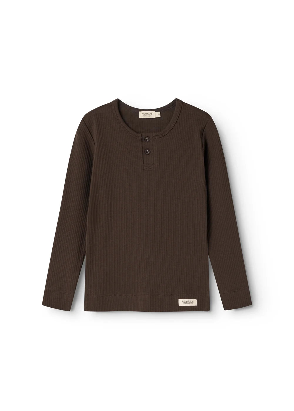 Langarm-Oberteil Dark Roast – Modal & Bio-Baumwolle – MarMar Copenhagen