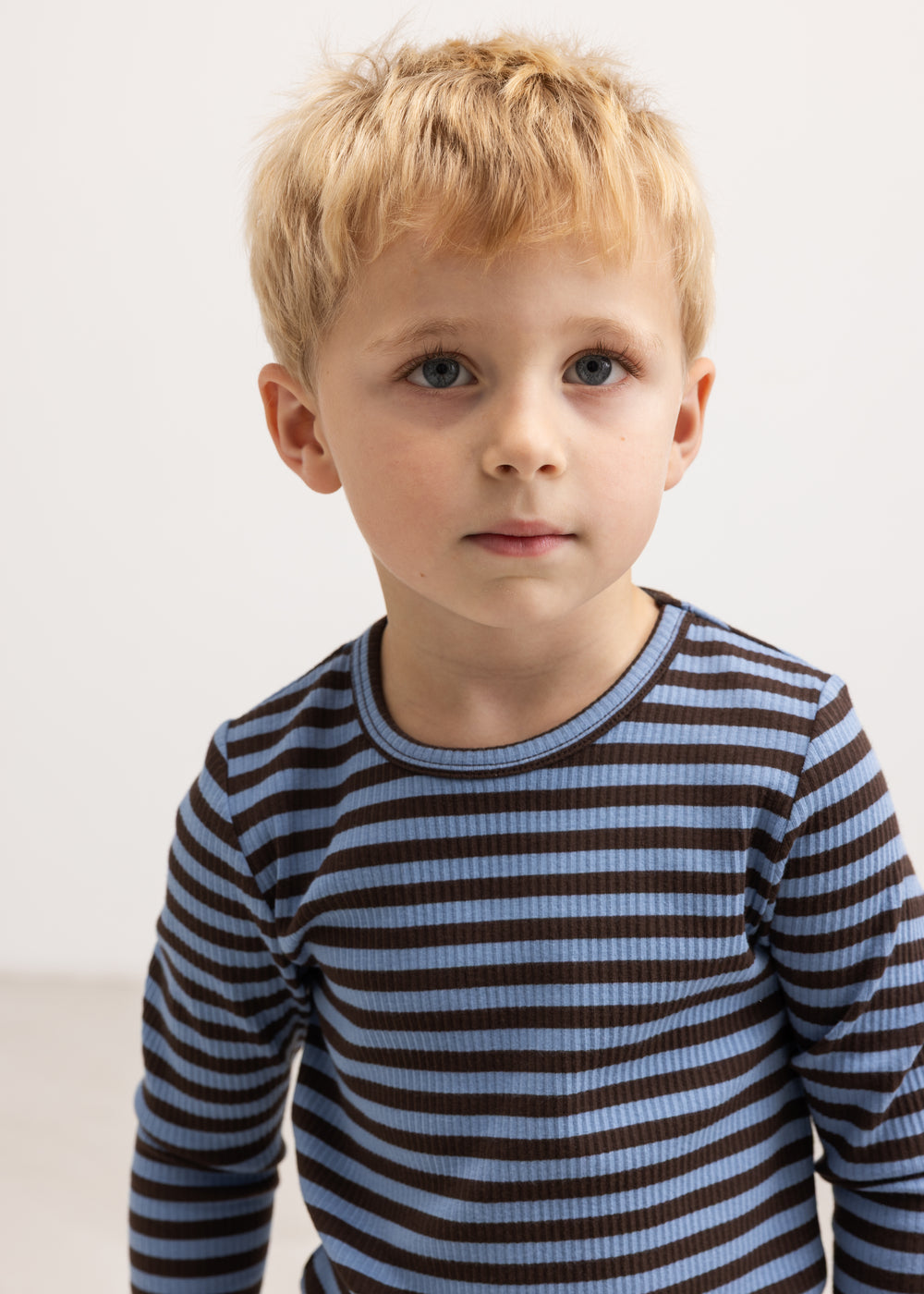 Plain Tee LS - Longsleeve top - Blue Heaven Stripe – Biologisch katoen & modal – MarMar Copenhagen