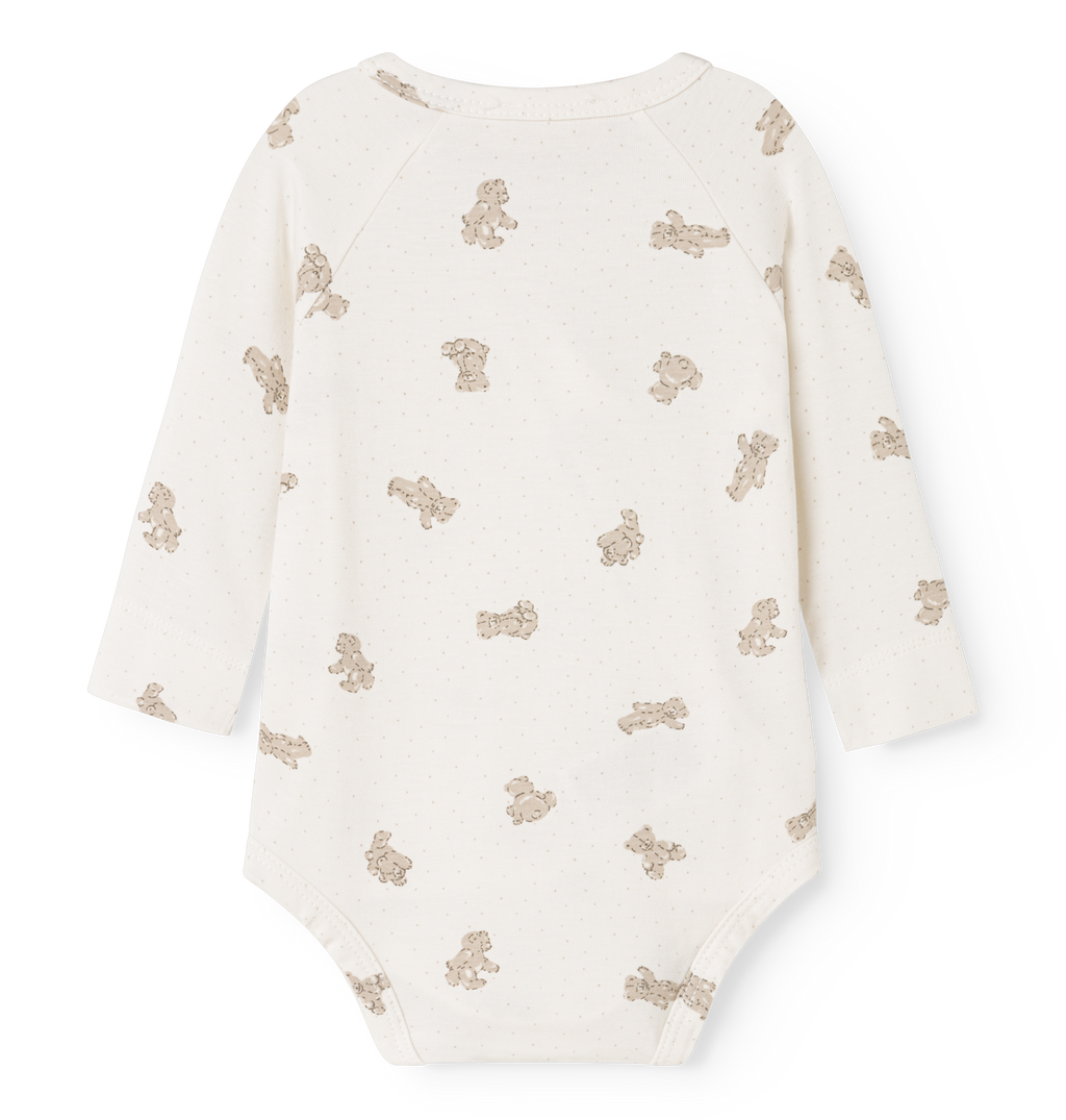 Overslagromper Belita – print Teddybears – modal & biologisch katoen – MarMar Copenhagen