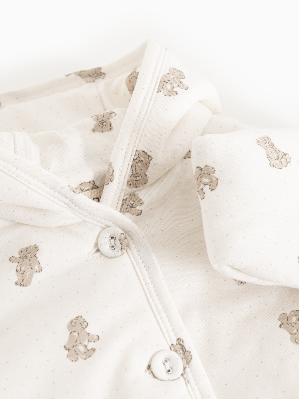 Gewatteerd babyjasje - Jula – Teddybears – Modal & biologisch katoen – MarMar Copenhagen