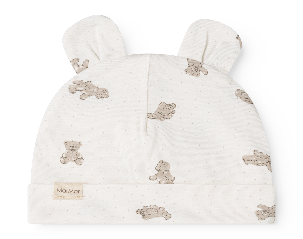 Babymutsje Aiko Ear – Teddybears – Modal & biologisch katoen – MarMar Copenhagen