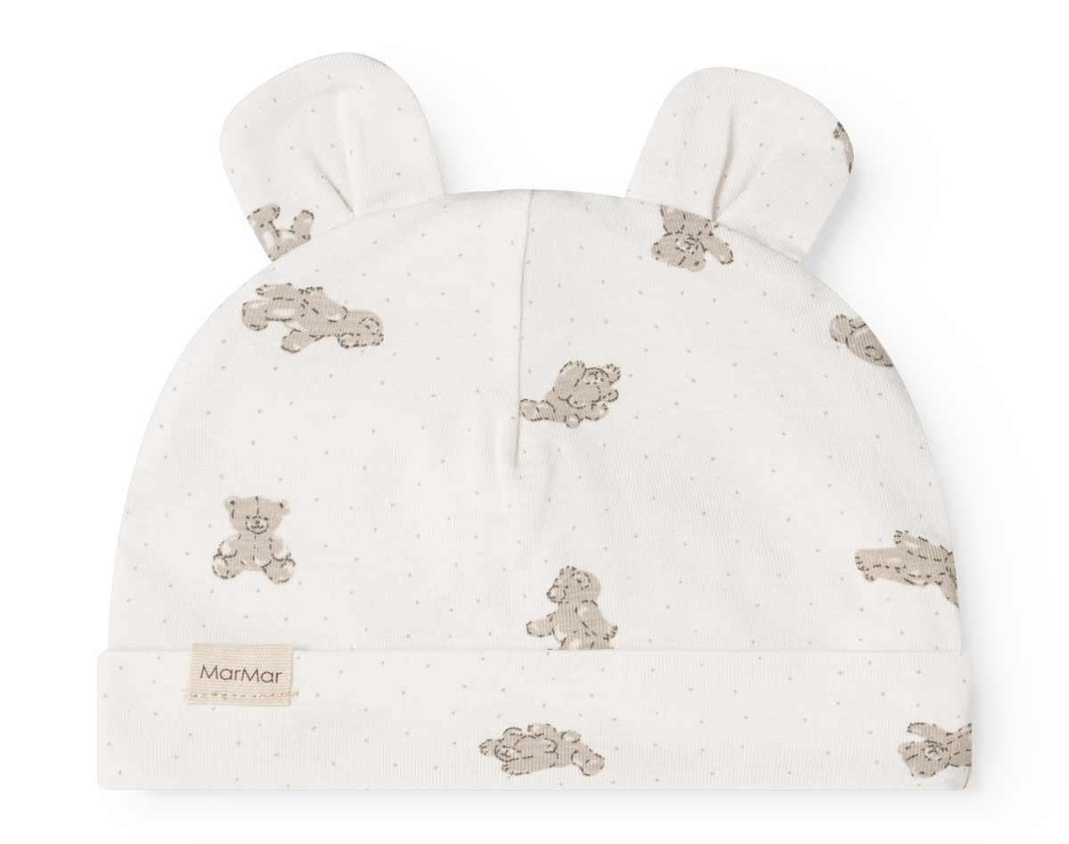 Babymutsje Aiko Ear – Teddybears – Modal & biologisch katoen – MarMar Copenhagen