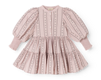 Jurk Dela – Dusty Purple Bloom – Light Embroidery – MarMar Copenhagen