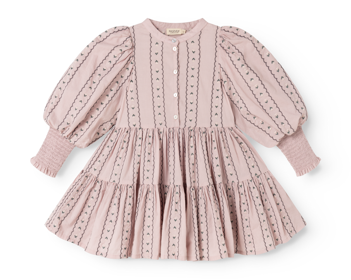 Jurk Dela – Dusty Purple Bloom – Light Embroidery – MarMar Copenhagen