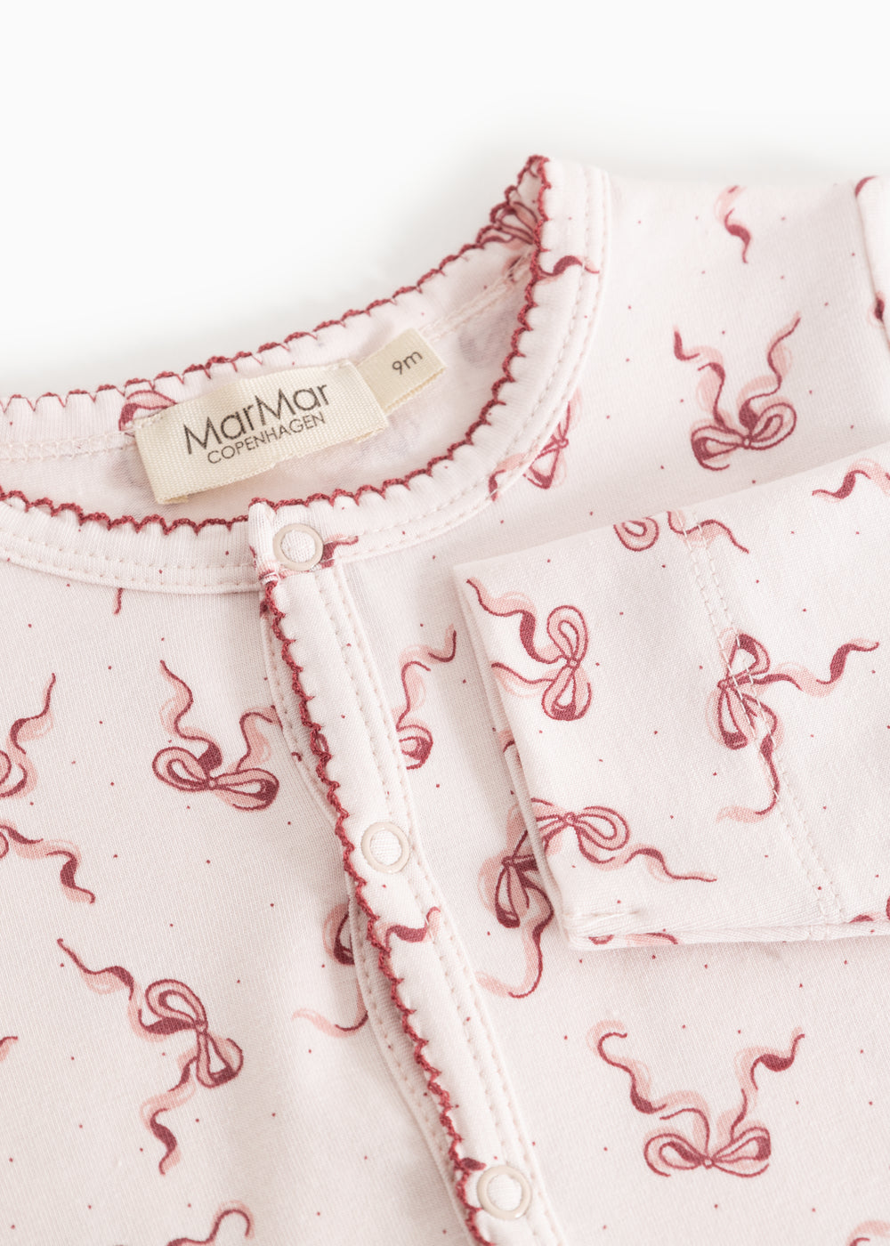 Ruka Onesie – Bows – Modal Smooth Print – MarMar Copenhagen