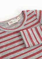 Benedicte Cherry Stripe – Strampler – Modal-Feinripp – MarMar Copenhagen