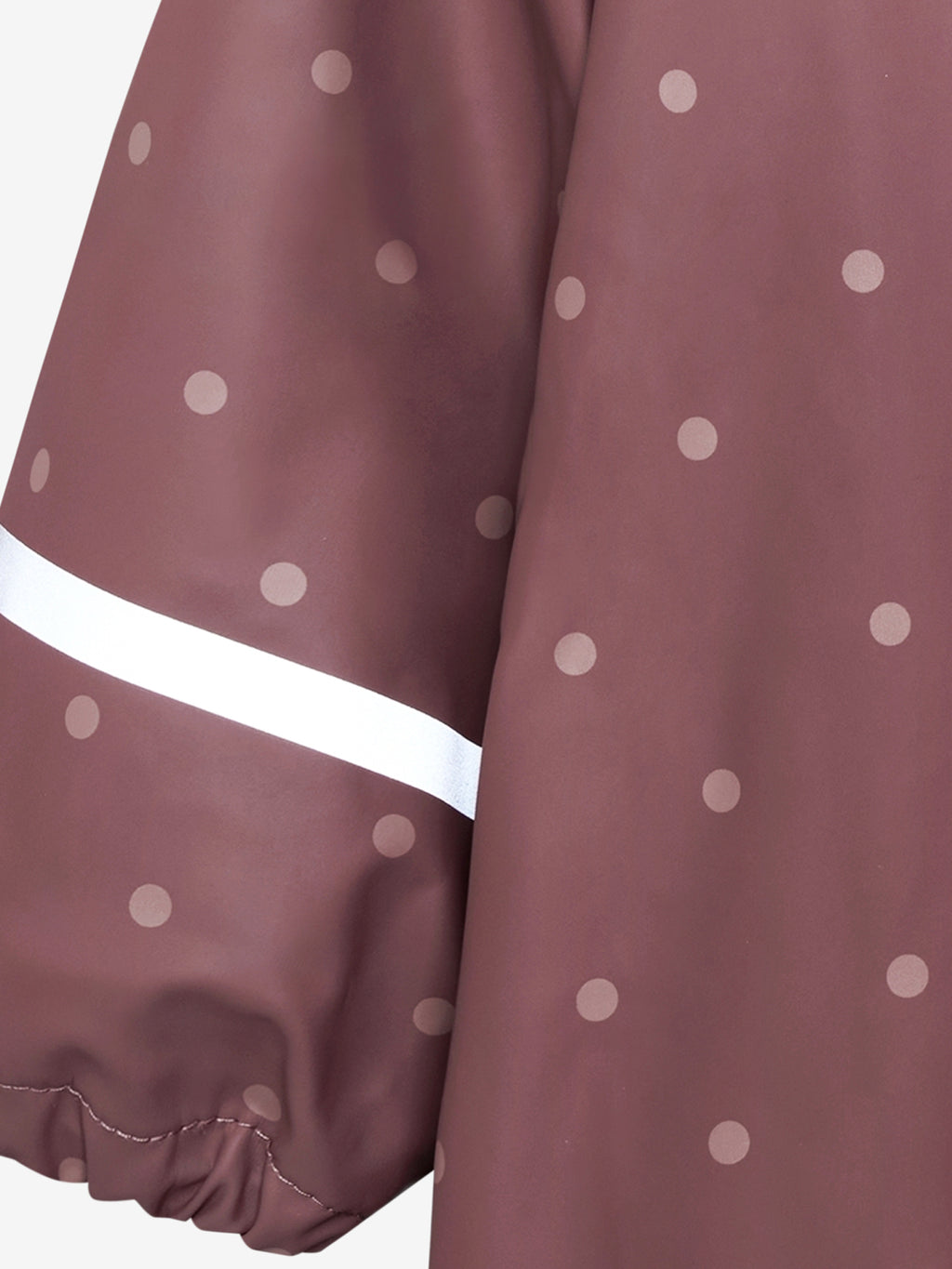 Regenpak met fleece – Rose Brown Polka Dot – Waterdicht & winddicht – CeLaVi