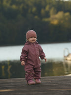 Regenpak met fleece – Rose Brown Polka Dot – Waterdicht & winddicht – CeLaVi