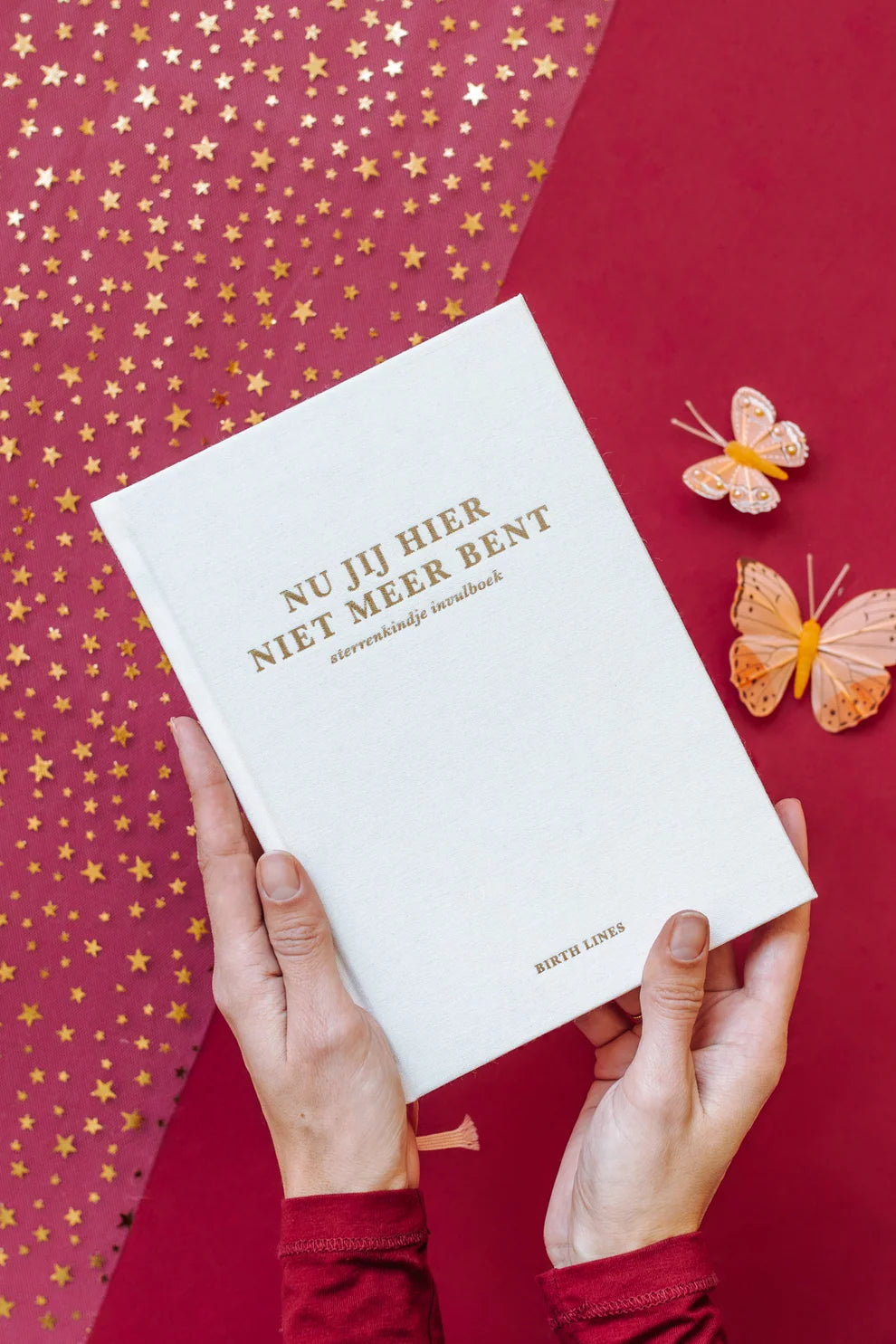 Nu jij hier niet meer bent – Keepsake Memory Book for Baby Loss – Birth Lines