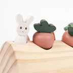 Boomstam Konijn en Groenten – Houten moestuin speelgoed met konijntjes – Egmont Toys
