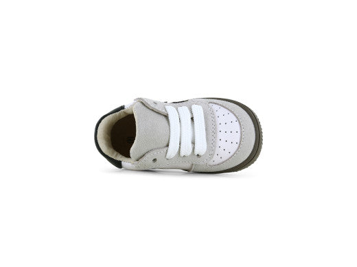ExtremeFlex® sneaker – Wit/Zwart – Leer & suède – Shoesme