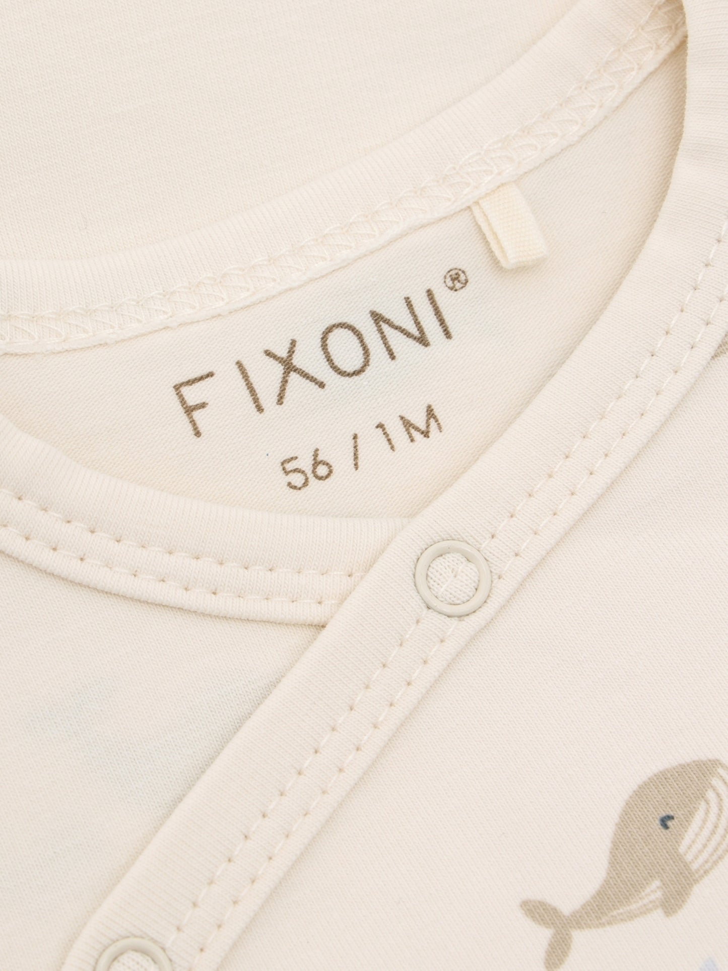 Envelope romper - Organic cotton - Arctic Ice/Whales - Fixoni