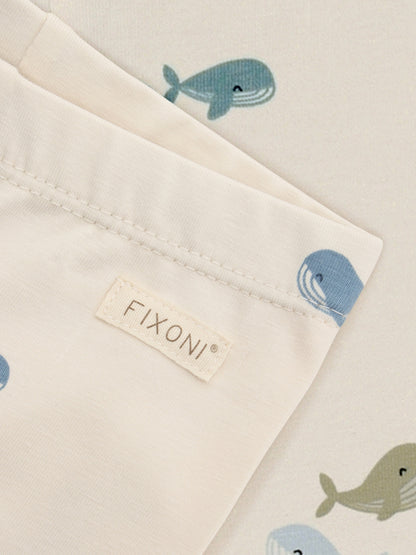 Leggings - Organic Cotton - Arctic Ice/Whales - Fixoni