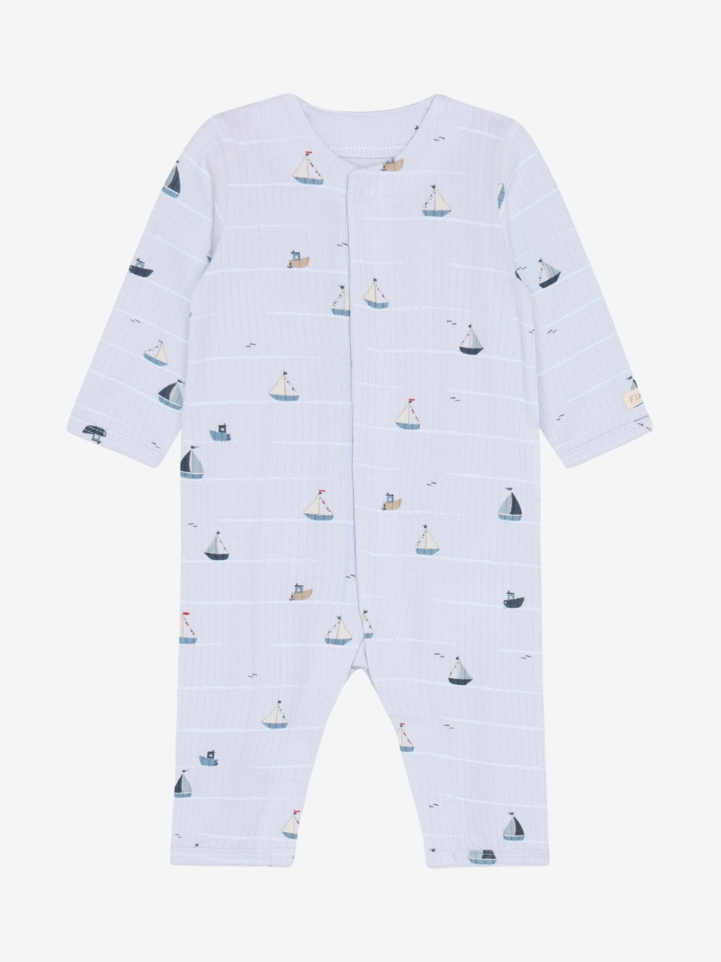 Boxpakje/pyjama - Modal/katoen mix - Blauw/Zeilbootjes - Fixoni