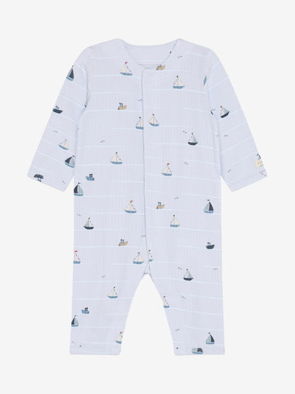 Boxpakje/pyjama - Modal/katoen mix - Blauw/Zeilbootjes - Fixoni