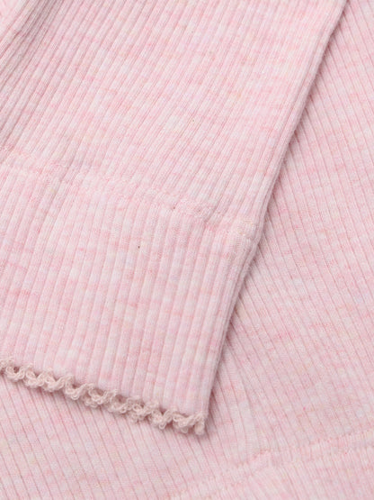 Leggings - Modal/Baumwolle - Rosa/Bleached Mauve Melange - Fixoni