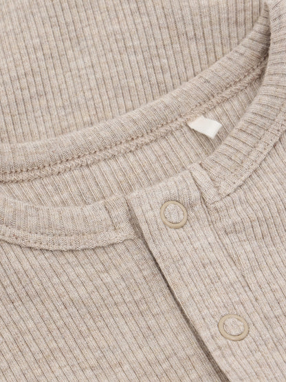 Romper - Cotton - Beige/Pure Cashmere - Fixoni