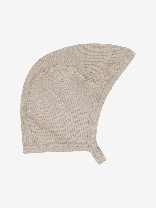 Baby hat - Helmet hat - Modal/Cotton - Beige/Pure Cashmere Melange - Fixoni