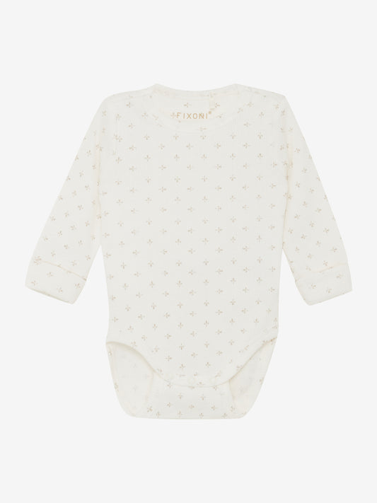 Bodysuit - Cotton - White/Gardenia - Fixoni