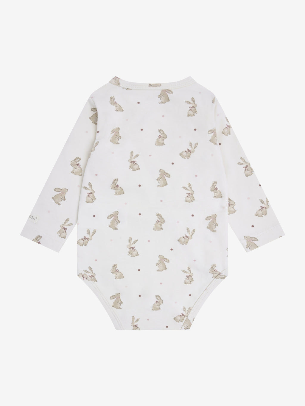 Transfer romper with rabbit print – Pale Lilac – Organic cotton – Fixoni
