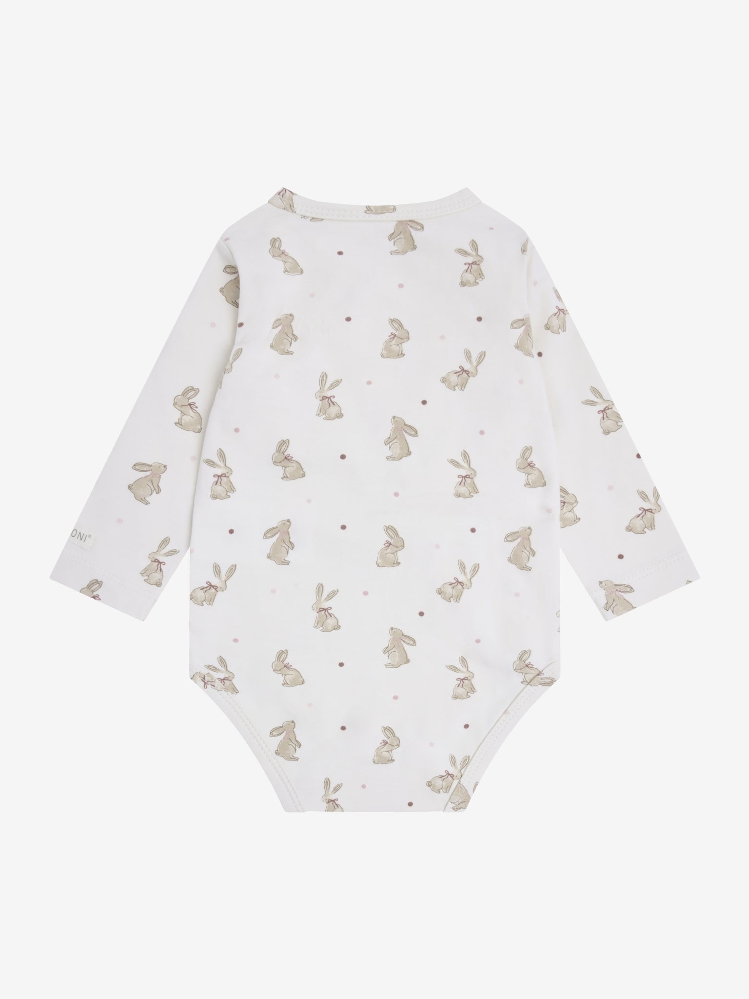 Transfer romper with rabbit print – Pale Lilac – Organic cotton – Fixoni