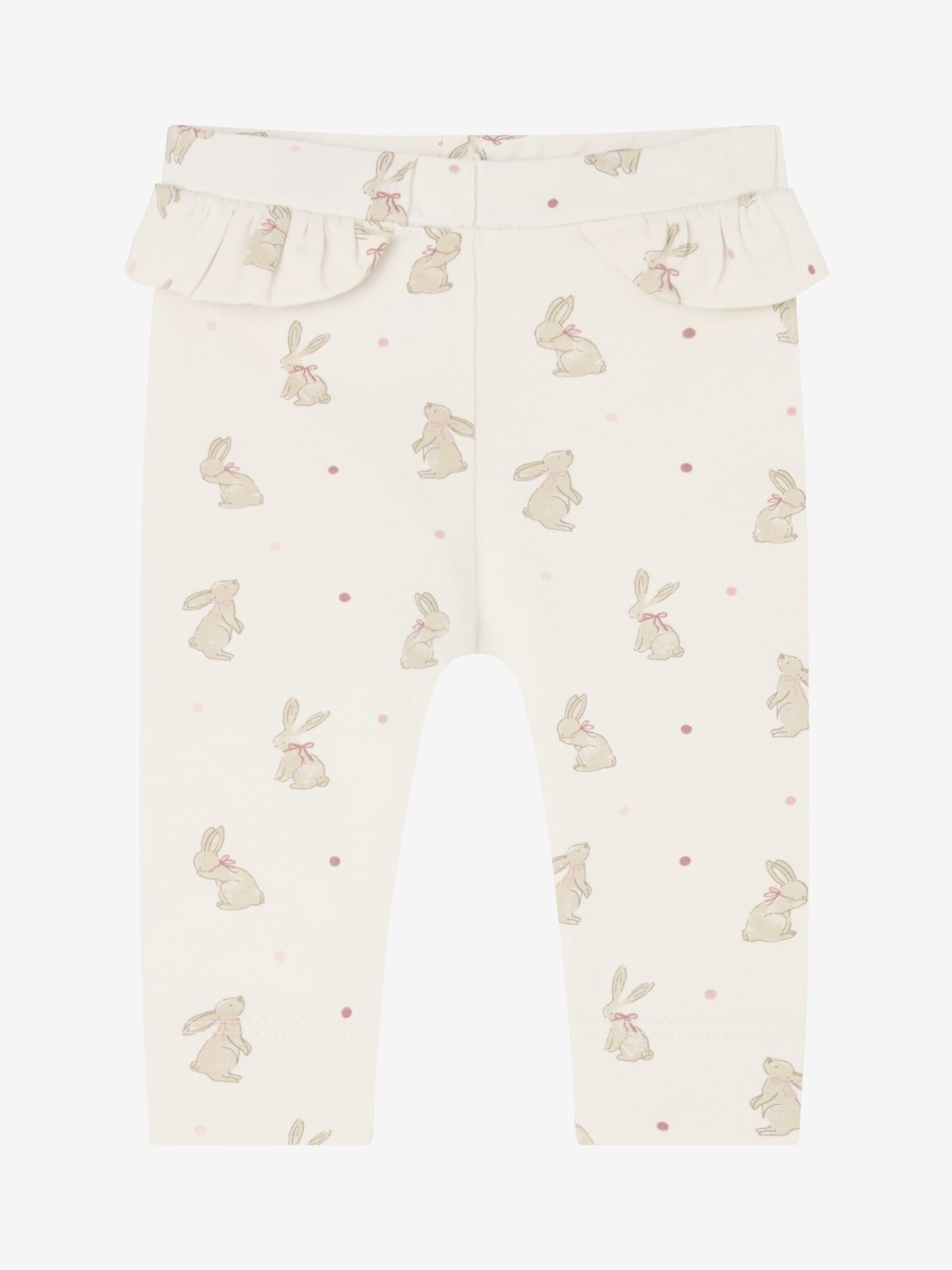 Leggings with bunny print – Pale Lilac – Organic cotton – Fixoni
