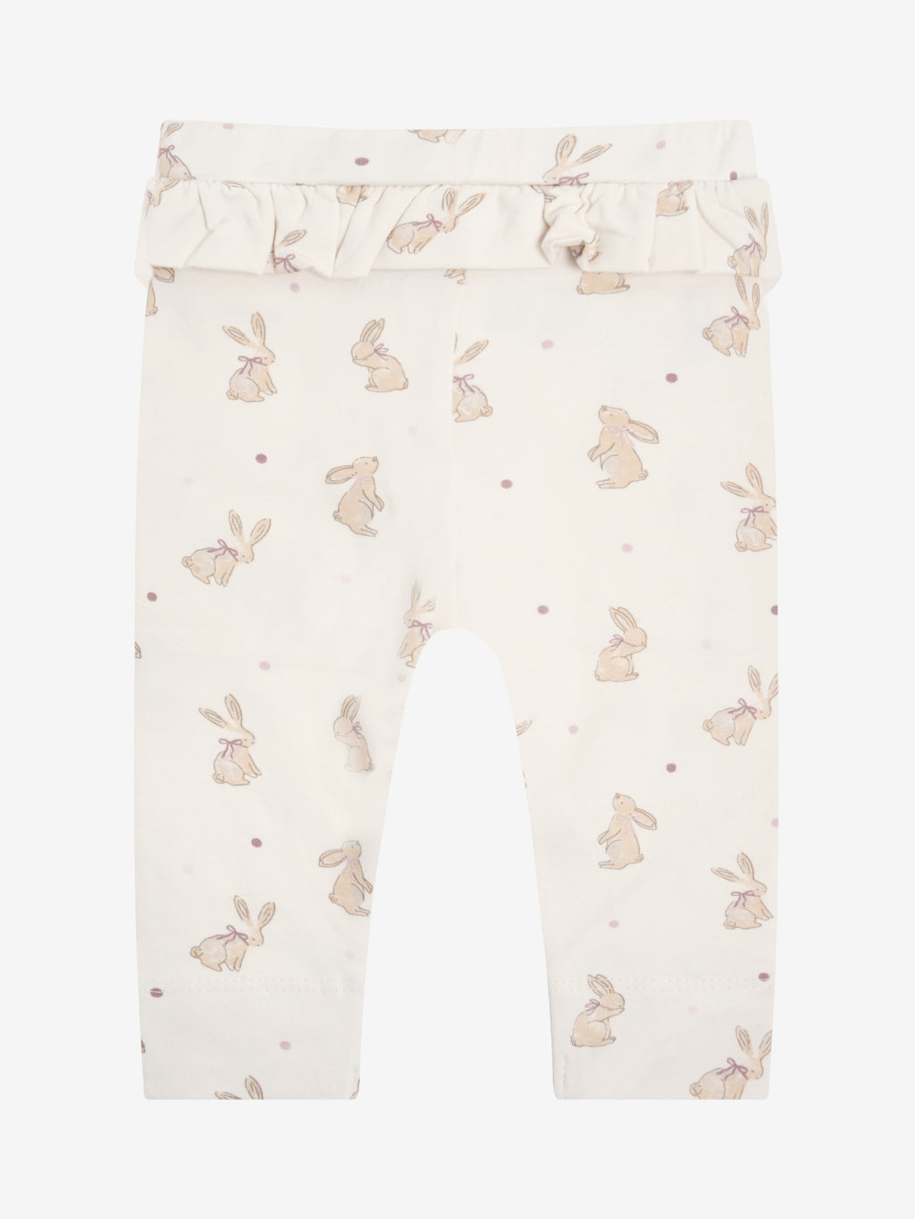 Leggings with bunny print – Pale Lilac – Organic cotton – Fixoni