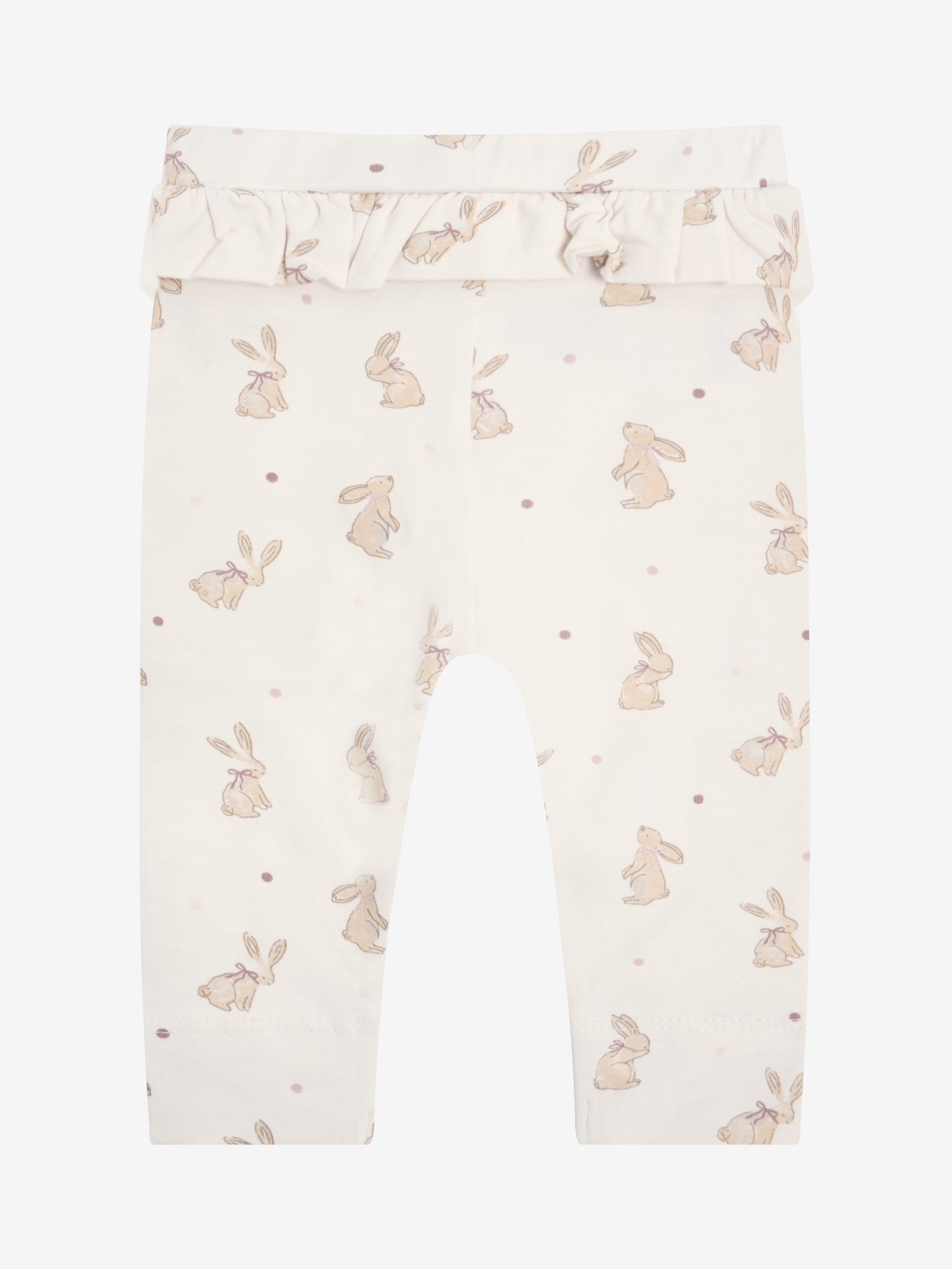 Leggings with bunny print – Pale Lilac – Organic cotton – Fixoni