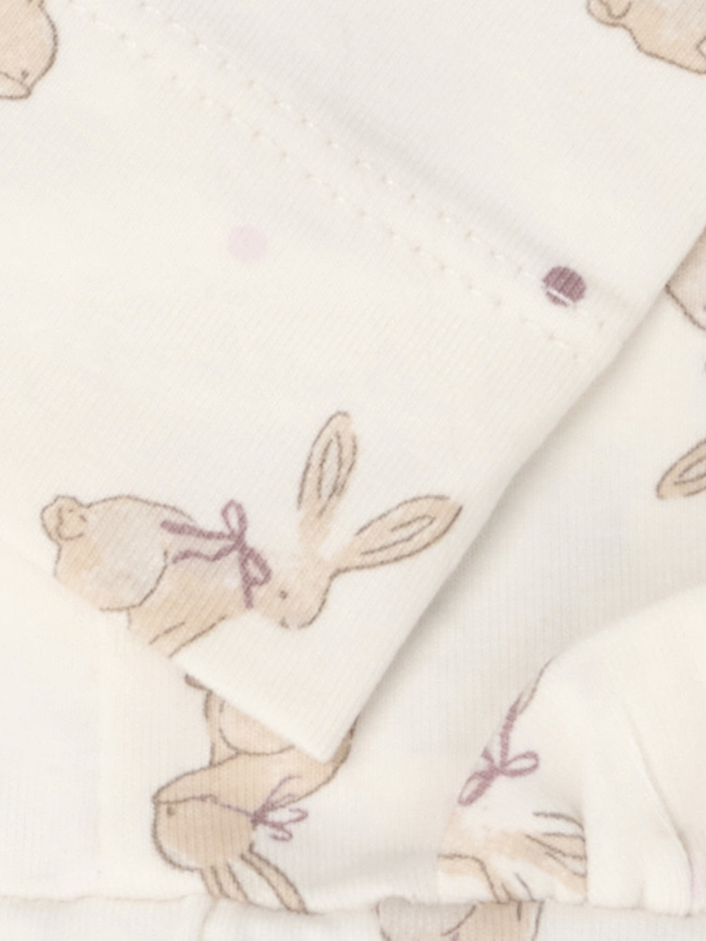 Leggings with bunny print – Pale Lilac – Organic cotton – Fixoni