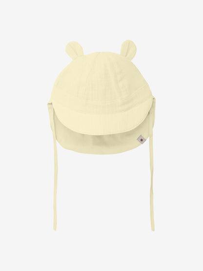 Baby sun hat with ears - Cotton muslin - HutteliHut