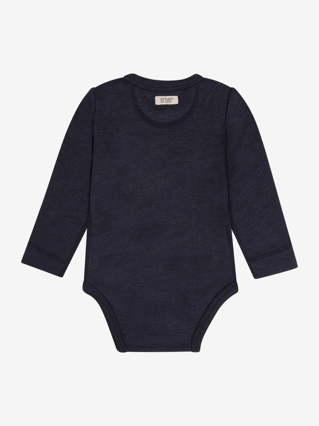 Baby romper lange mouw - Dark Navy - Tencel en merino wol - HUTTEliHUT