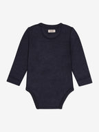Baby romper lange mouw - Dark Navy - Tencel en merino wol - HUTTEliHUT