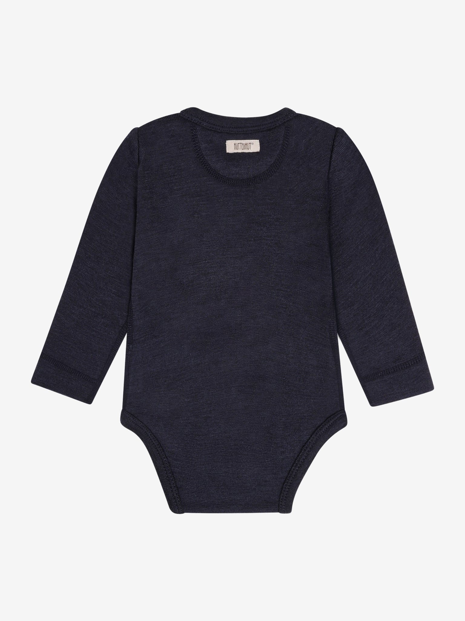 Baby romper lange mouw - Dark Navy - Tencel en merino wol - HUTTEliHUT
