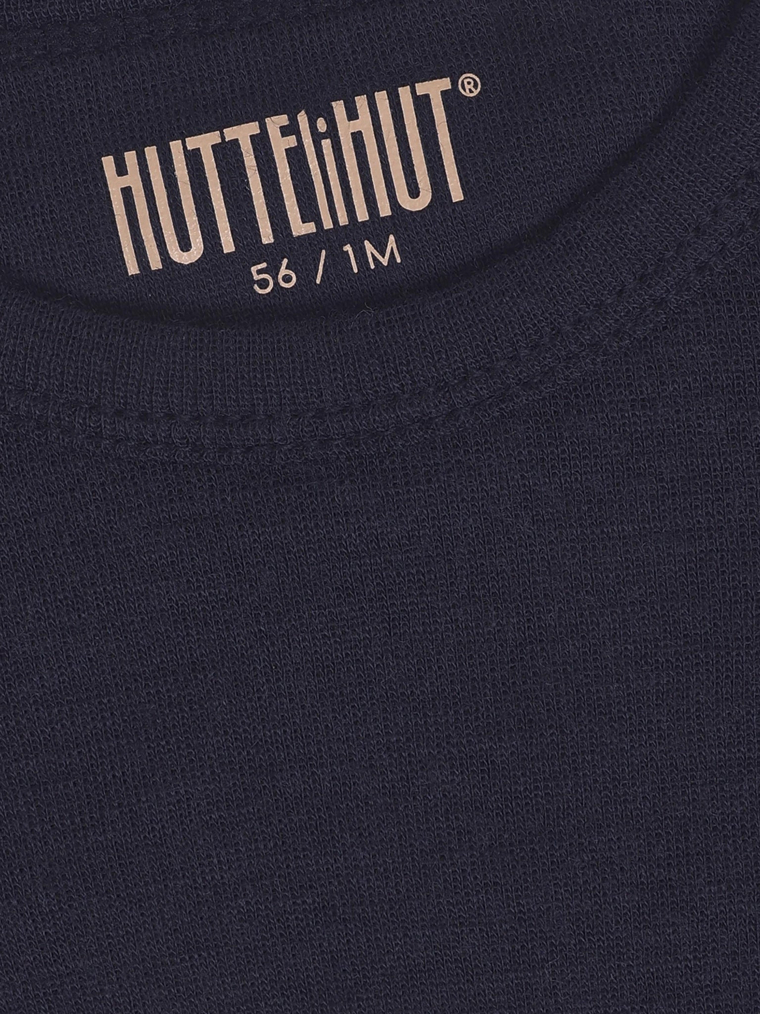 Baby romper lange mouw - Dark Navy - Tencel en merino wol - HUTTEliHUT