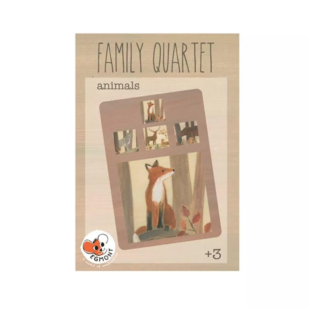 Familie Kwartet Dieren - FSC karton - 3+ jaar - Egmont Toys