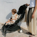 Merino wollen kinderwagen inleg Snuggler® - Leopard Peanut - BINIBAMBA