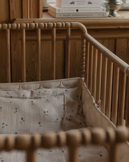 Bed bumper - Satin Quilted Crib Bumper - Biologisch katoen - Ecru - Garbo & Friends