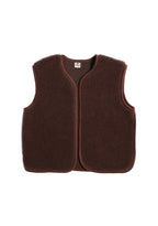 Camino Gilet – Choco Martini Light – Gilet court femme en 100 % laine – Alwero