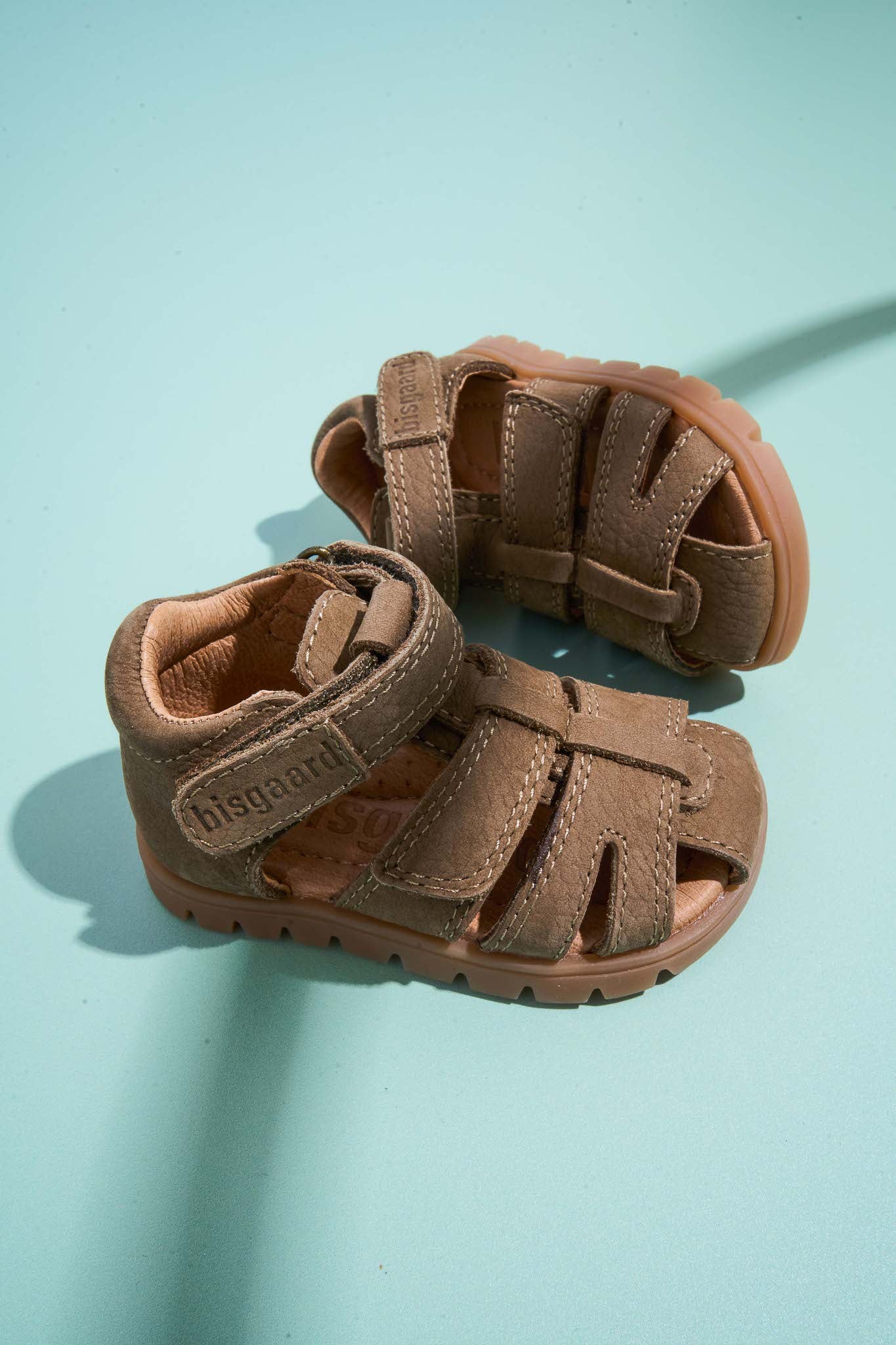 Leren sandalen Frans - Gesloten teen - Earth/Bruin - Bisgaard - productfoto