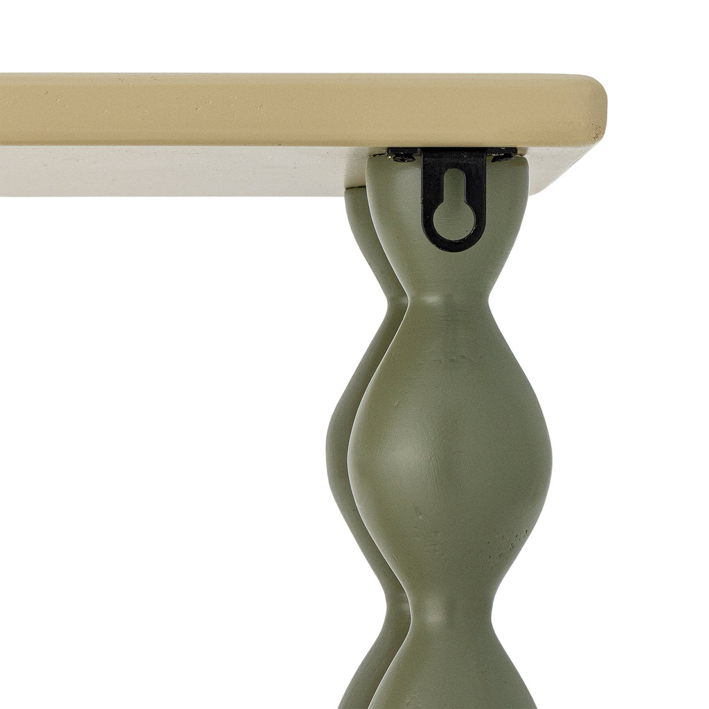 Bibiola Shelf Multi – Bloomingville MINI: detail van de golvende steun en bevestiging.