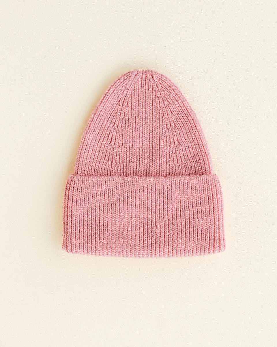 Beanie Fonzie Kids - 100% extra fine Italiaanse merino wol - HVID