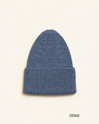 Bonnet Fonzie Kids - 100 % laine mérinos italienne extra fine - HVID