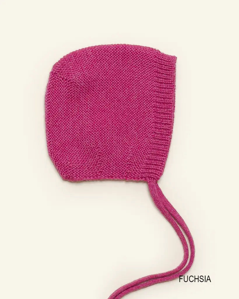 Bonnet Dolly - Bonnet bébé tricoté - Laine mérinos - HVID