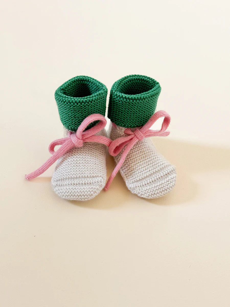Booties - Baby Slofjes - Merinowol - HVID