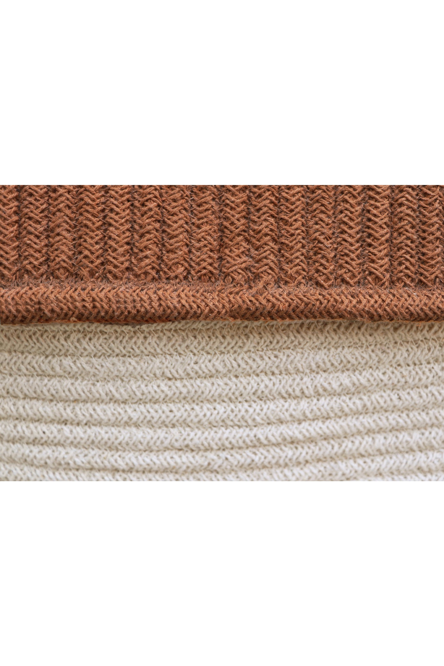 Basket House Toffee – Huisvormige opbergmand – Naturel & bruin – Lorena Canals