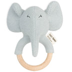 Baby Bello - Rammelaar en Bijtring Elvy de Olifant - 100% organisch katoen - productfoto